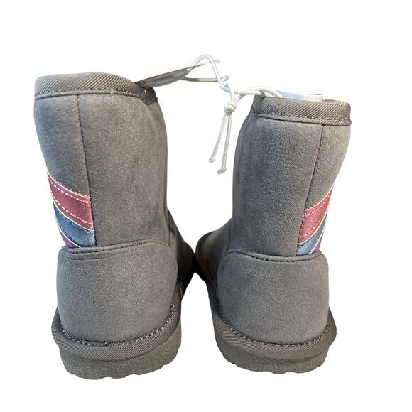 The Children’s Place Toddler Girls Shakey Star Faux Suede Boots Grey Size 5 NWT! - Picture 6 of 11